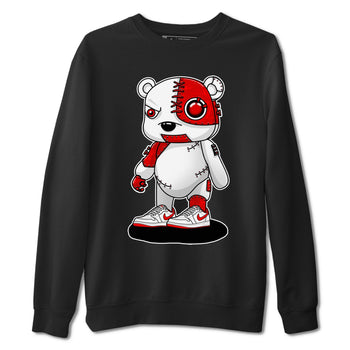 1s Low University Red shirt to match jordans Cyborg Bear sneaker tees Air Jordan 1 University Red SNRT Sneaker Tees Sneaker Matching Clothing Brand Unisex Sneaker Tee Black 2 T-Shirt