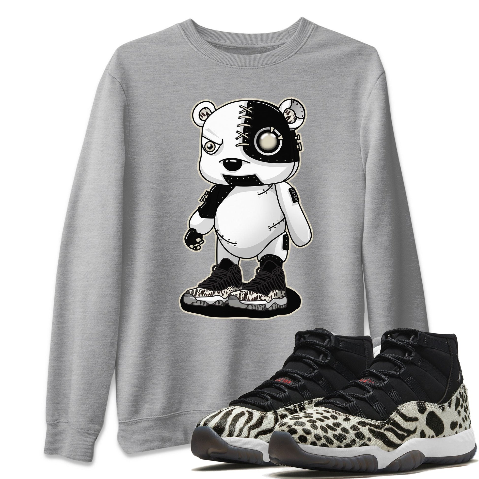 Jordan 11 Animal Instinct Sneaker Match Tees Cyborg Bear Sneaker Tees Jordan 11 Animal Instinct Sneaker Release Tees Unisex Shirts