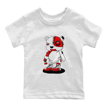 Jordan 12 Retro Cherry shirt to match jordans Varsity Red Cyborg Bear special sneaker matching tees 12s Cherry SNRT sneaker tees Baby Toddler White 2 T-Shirt