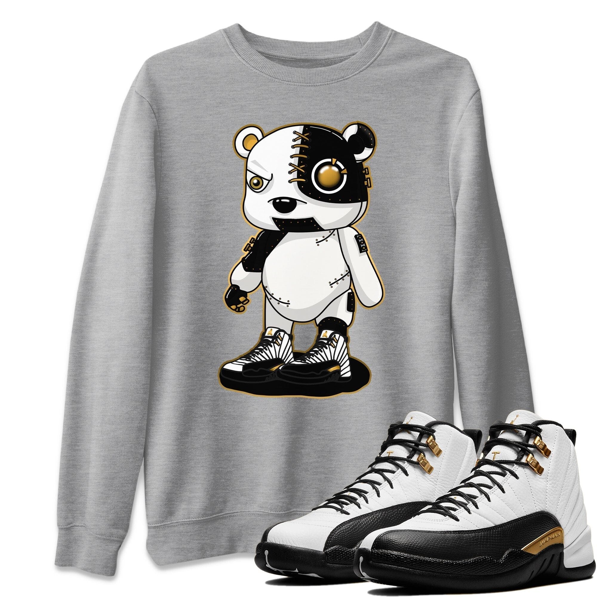 Jordan 12 Royalty Sneaker Match Tees Cyborg Bear Sneaker Tees Jordan 12 Royalty Sneaker Release Tees Unisex Shirts