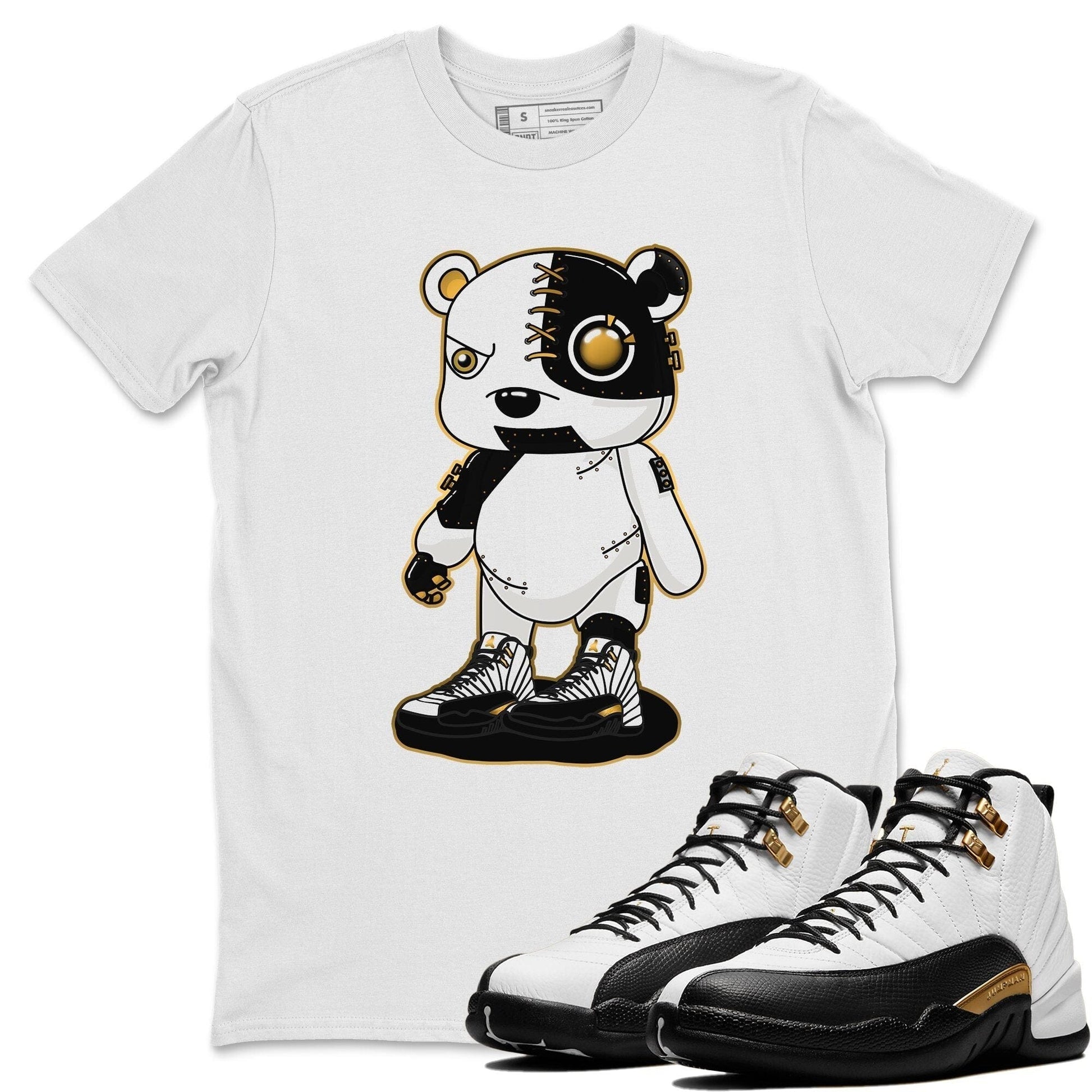 Jordan 12 Royalty Sneaker Match Tees Cyborg Bear Sneaker Tees Jordan 12 Royalty Sneaker Release Tees Unisex Shirts