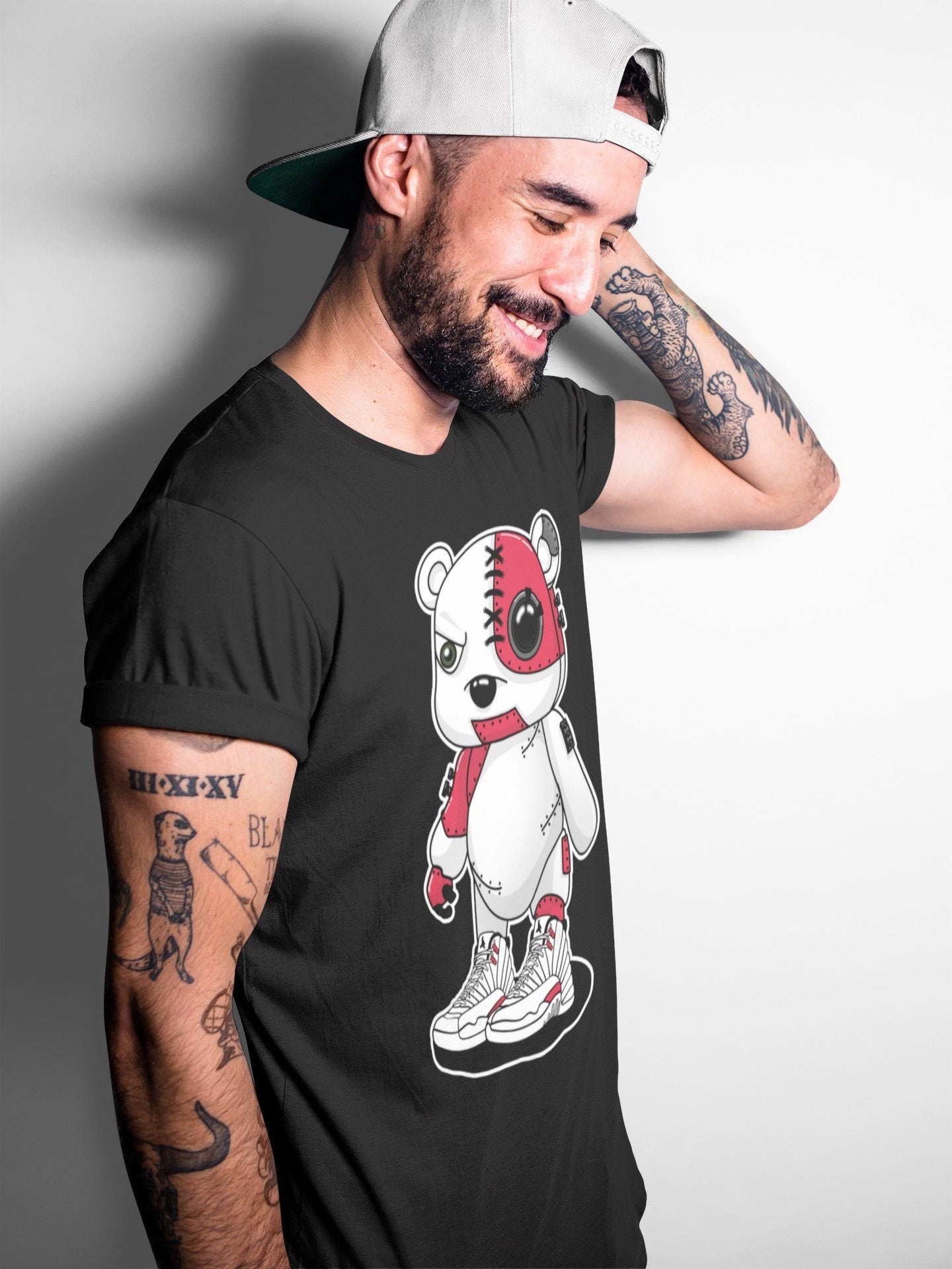 Jordan 12 Twist Sneaker Match Tees Cyborg Bear Sneaker Tees Jordan 12 Twist Sneaker Release Tees Unisex Shirts