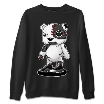 Air Jordan 13 Black Flint Sneaker Match Tees Cyborg Bear Sneaker Tees AJ 13s Black Flint Sneaker Release Tees Unisex Shirts Black 2