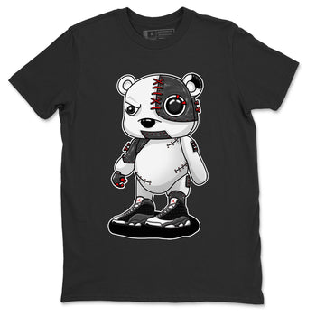 Air Jordan 13 Black Flint Sneaker Match Tees Cyborg Bear Sneaker Tees AJ 13s Black Flint Sneaker Release Tees Unisex Shirts Black 2