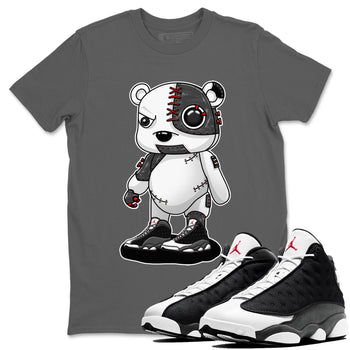 Air Jordan 13 Black Flint Sneaker Match Tees Cyborg Bear Sneaker Tees AJ 13s Black Flint Sneaker Release Tees Unisex Shirts Cool Grey 1