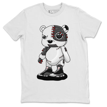 Air Jordan 13 Black Flint Sneaker Match Tees Cyborg Bear Sneaker Tees AJ 13s Black Flint Sneaker Release Tees Unisex Shirts White 2