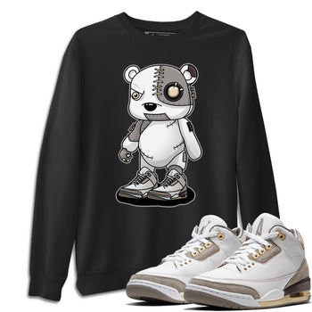 Jordan 3 A Ma Maniere Sneaker Match Tees Cyborg Bear Sneaker Tees Jordan 3 A Ma Maniere Sneaker Release Tees Unisex Shirts