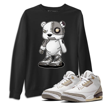 Jordan 3 A Ma Maniere Sneaker Match Tees Cyborg Bear Sneaker Tees Jordan 3 A Ma Maniere Sneaker Release Tees Unisex Shirts