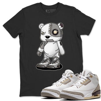Jordan 3 A Ma Maniere Sneaker Match Tees Cyborg Bear Sneaker Tees Jordan 3 A Ma Maniere Sneaker Release Tees Unisex Shirts