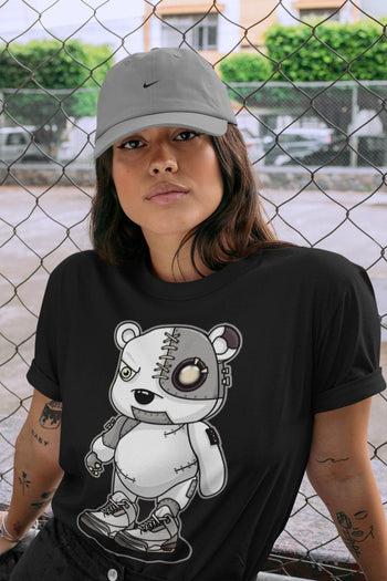 Jordan 3 A Ma Maniere Sneaker Match Tees Cyborg Bear Sneaker Tees Jordan 3 A Ma Maniere Sneaker Release Tees Unisex Shirts
