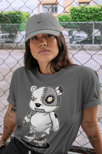 Jordan 3 A Ma Maniere Sneaker Match Tees Cyborg Bear Sneaker Tees Jordan 3 A Ma Maniere Sneaker Release Tees Unisex Shirts