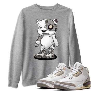 Jordan 3 A Ma Maniere Sneaker Match Tees Cyborg Bear Sneaker Tees Jordan 3 A Ma Maniere Sneaker Release Tees Unisex Shirts
