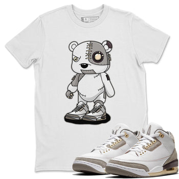 Jordan 3 A Ma Maniere Sneaker Match Tees Cyborg Bear Sneaker Tees Jordan 3 A Ma Maniere Sneaker Release Tees Unisex Shirts