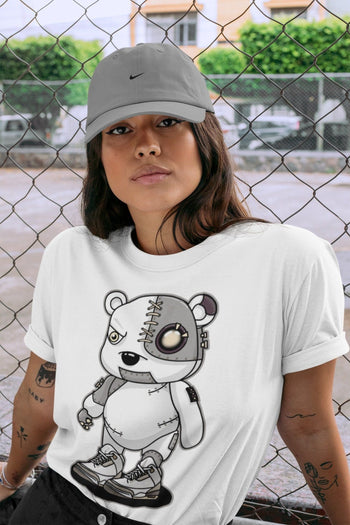 Jordan 3 A Ma Maniere Sneaker Match Tees Cyborg Bear Sneaker Tees Jordan 3 A Ma Maniere Sneaker Release Tees Unisex Shirts