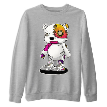 Air Jordan 3 J Balvin shirt to match jordans Cyborg Bear sneaker tees Crew Neck Air Jordan 3 X J Balvin SNRT Sneaker Release Tees Unisex Casual Shirts Heather Grey 2 T-Shirt