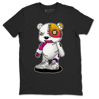 Air Jordan 3 J Balvin shirt to match jordans Cyborg Bear sneaker tees Crew Neck Air Jordan 3 X J Balvin SNRT Sneaker Release Tees Unisex Casual Shirts Black 2 T-Shirt