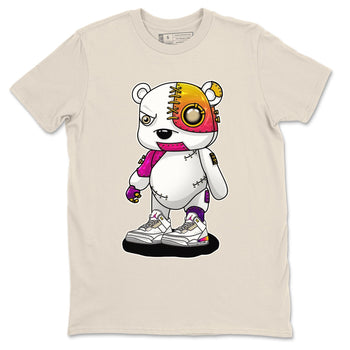 Air Jordan 3 J Balvin shirt to match jordans Cyborg Bear sneaker tees Crew Neck Air Jordan 3 X J Balvin SNRT Sneaker Release Tees Unisex Casual Shirts Natural 2 T-Shirt