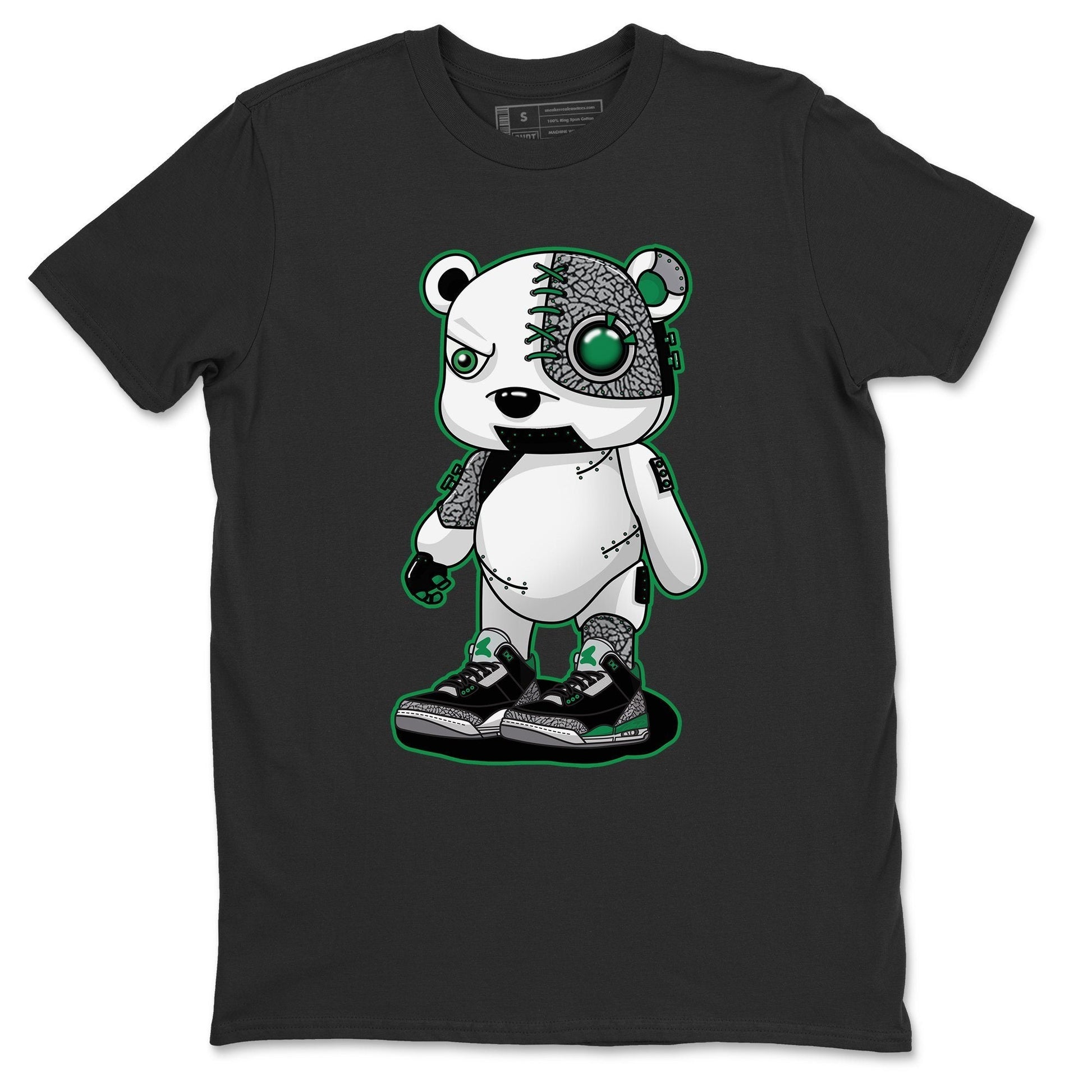 Jordan 3 Pine Green Sneaker Match Tees Cyborg Bear Sneaker Tees Jordan 3 Pine Green Sneaker Release Tees Unisex Shirts
