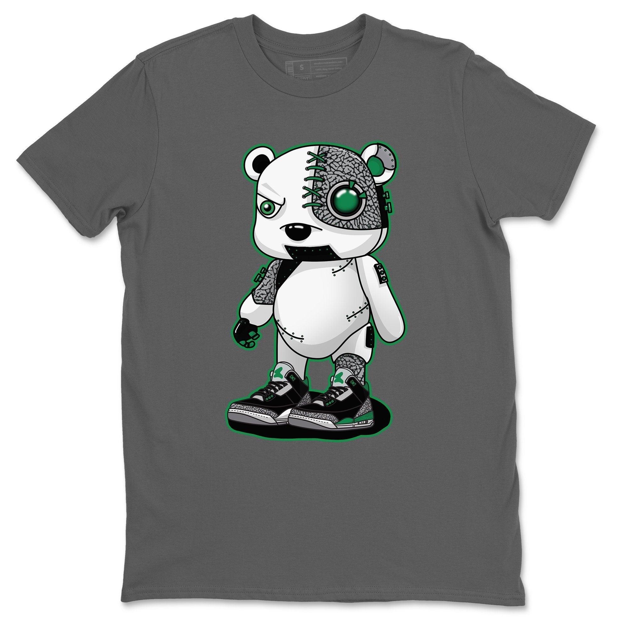 Jordan 3 Pine Green Sneaker Match Tees Cyborg Bear Sneaker Tees Jordan 3 Pine Green Sneaker Release Tees Unisex Shirts