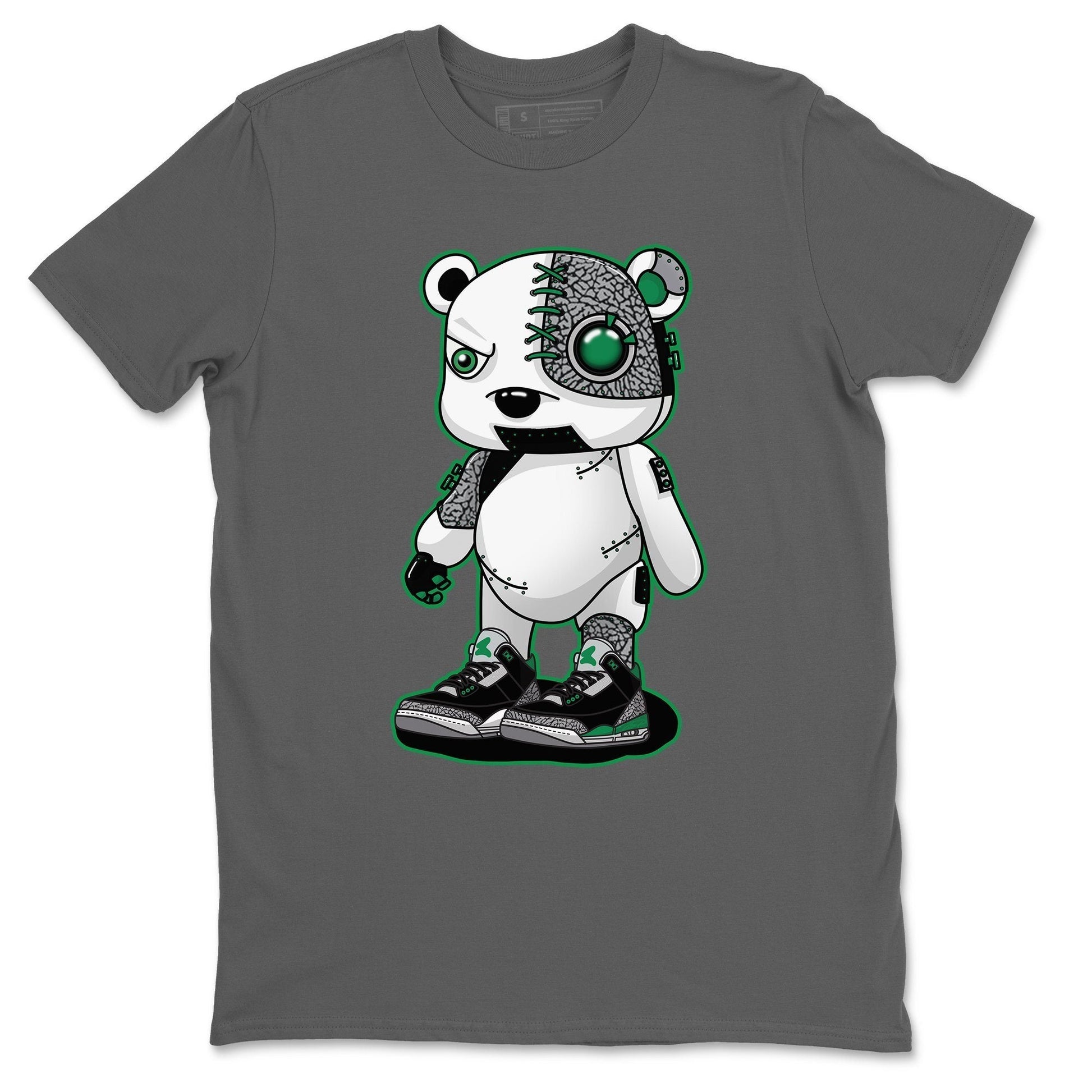 Jordan 3 Pine Green Sneaker Match Tees Cyborg Bear Sneaker Tees Jordan 3 Pine Green Sneaker Release Tees Unisex Shirts