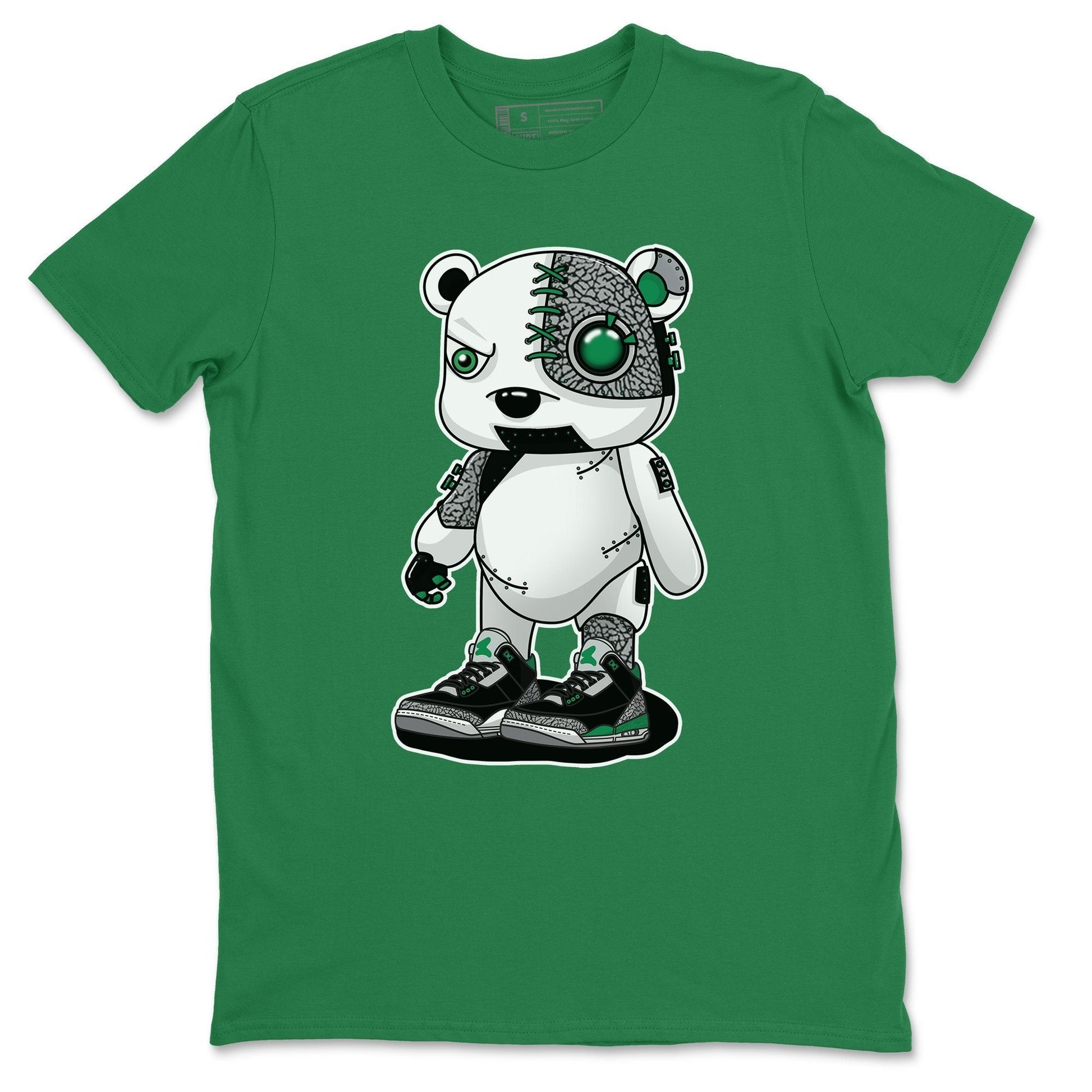 Jordan 3 Pine Green Sneaker Match Tees Cyborg Bear Sneaker Tees Jordan 3 Pine Green Sneaker Release Tees Unisex Shirts