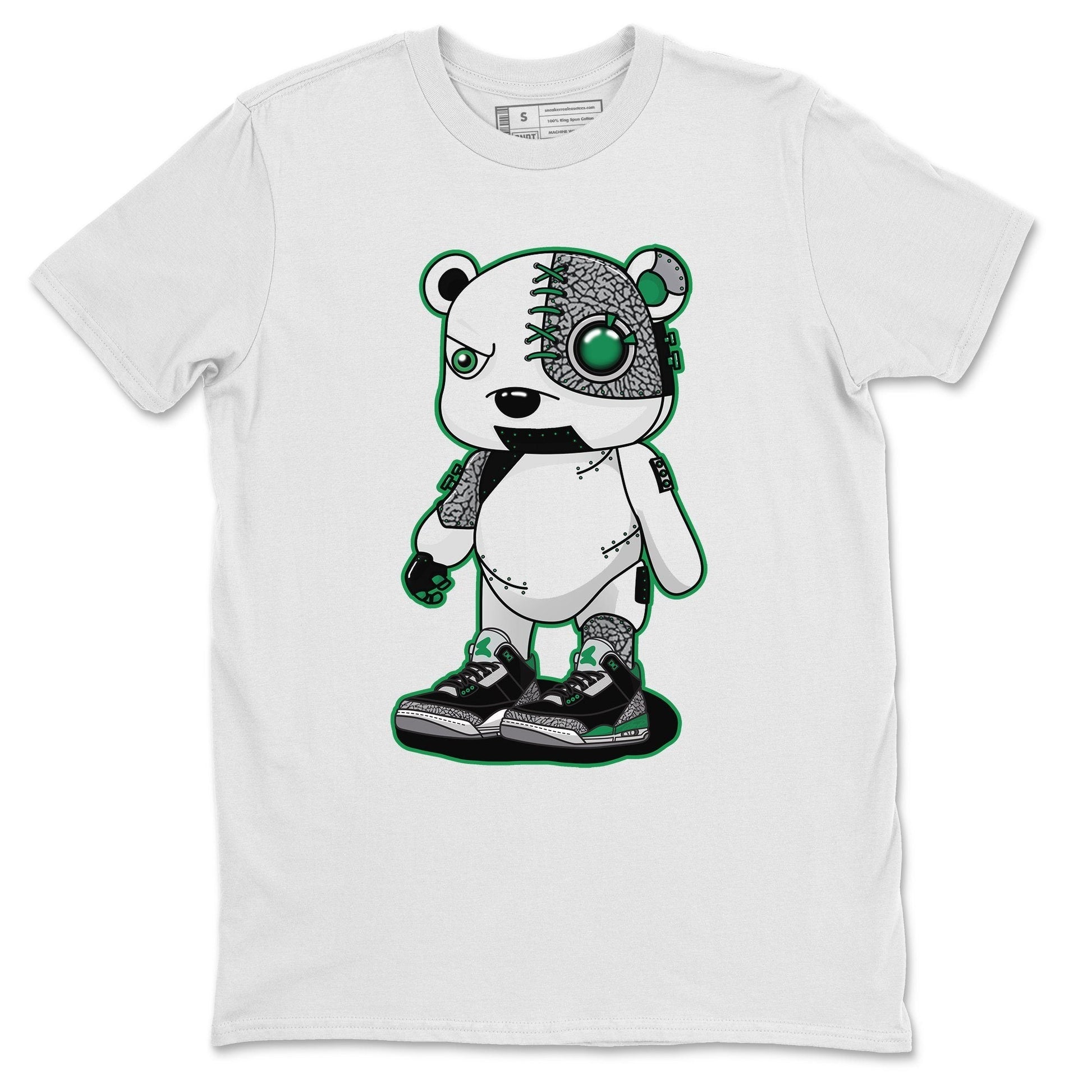 Jordan 3 Pine Green Sneaker Match Tees Cyborg Bear Sneaker Tees Jordan 3 Pine Green Sneaker Release Tees Unisex Shirts