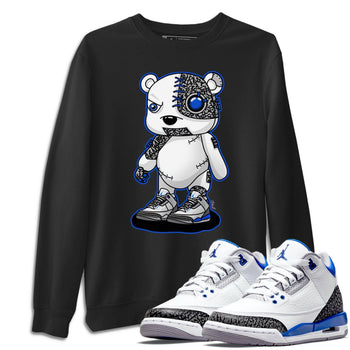 Jordan 3 Racer Blue Sneaker Match Tees Cyborg Bear Sneaker Tees Jordan 3 Racer Blue Sneaker Release Tees Unisex Shirts