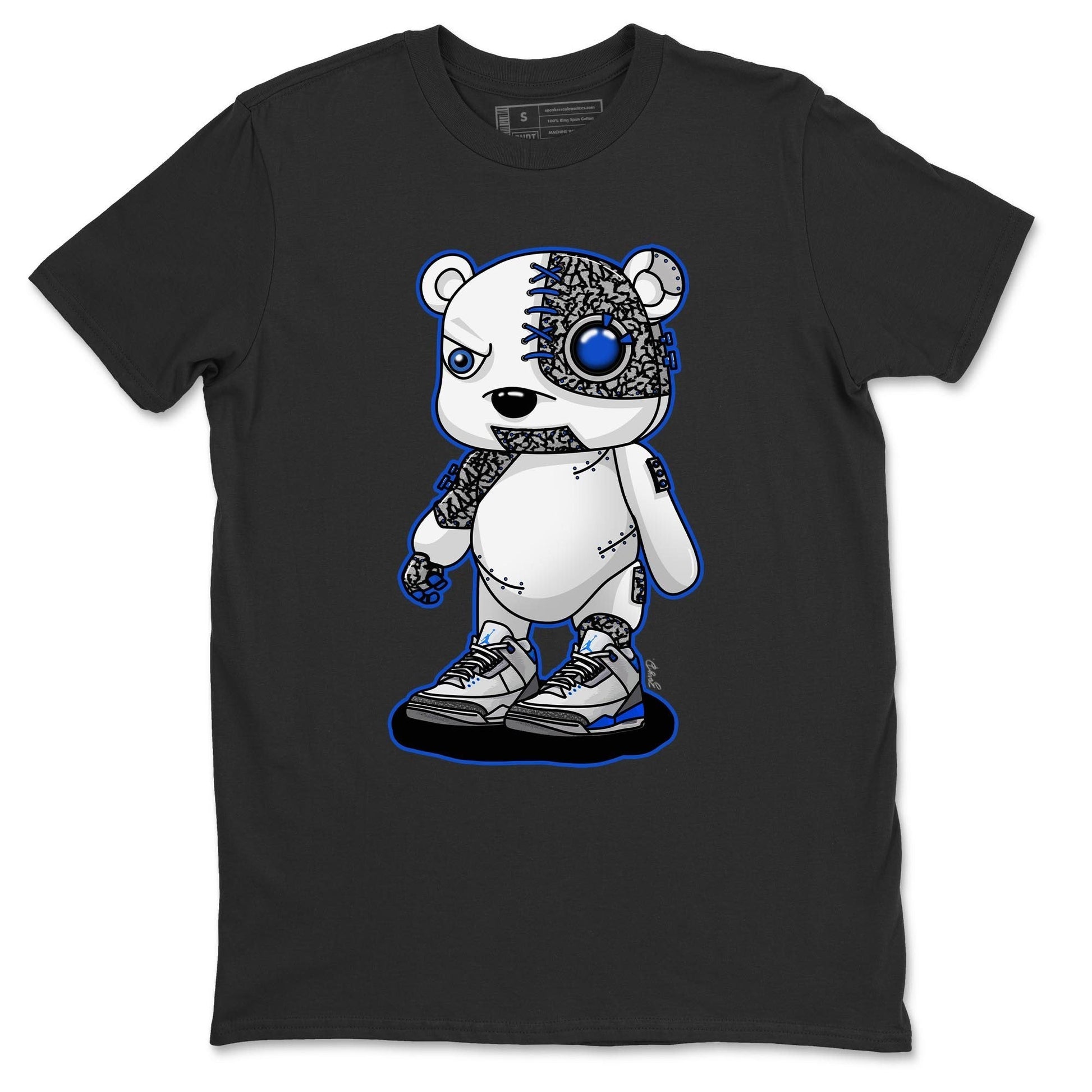 Jordan 3 Racer Blue Sneaker Match Tees Cyborg Bear Sneaker Tees Jordan 3 Racer Blue Sneaker Release Tees Unisex Shirts