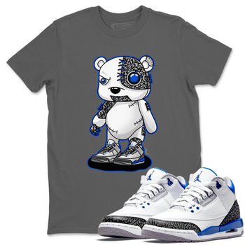 Jordan 3 Racer Blue Sneaker Match Tees Cyborg Bear Sneaker Tees Jordan 3 Racer Blue Sneaker Release Tees Unisex Shirts