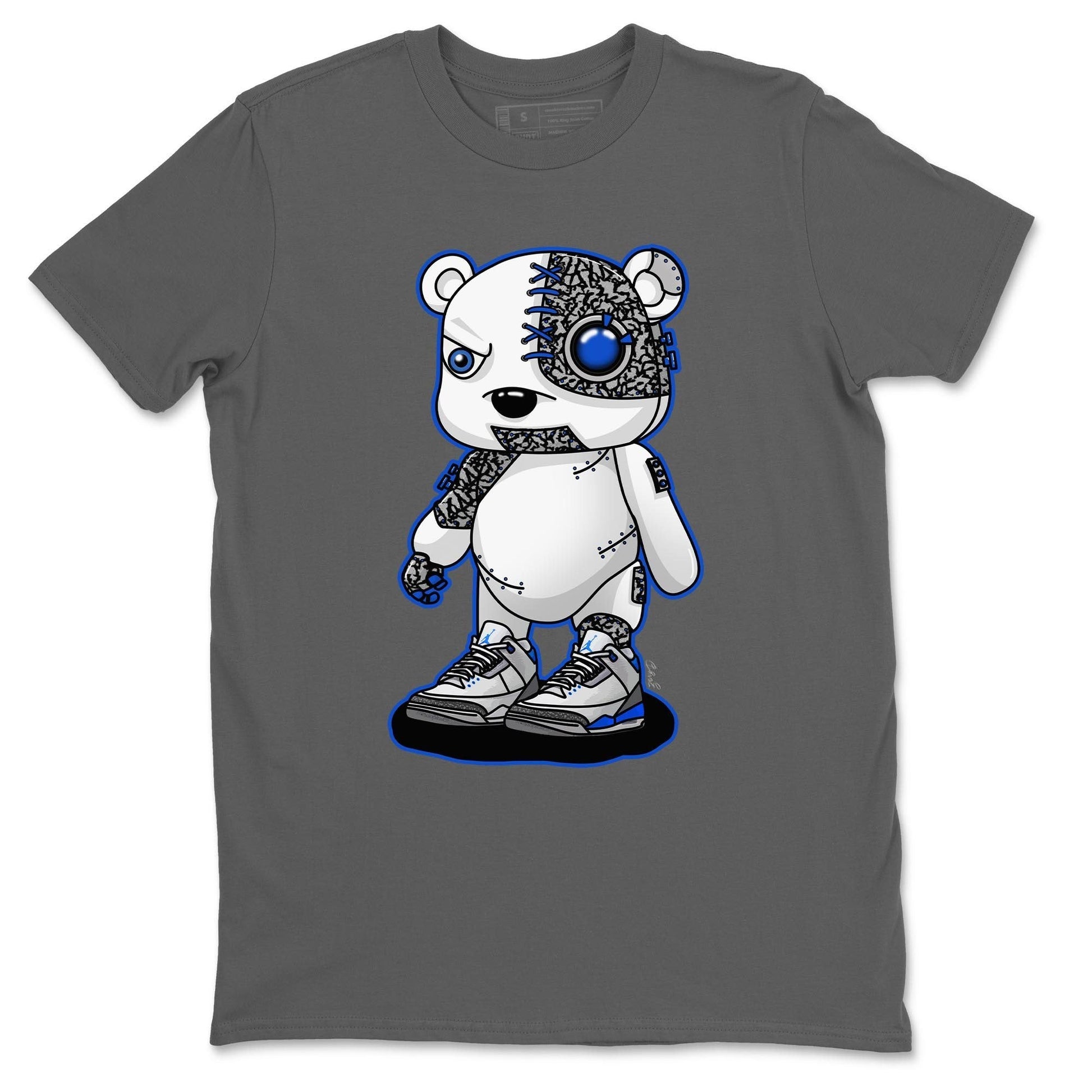 Jordan 3 Racer Blue Sneaker Match Tees Cyborg Bear Sneaker Tees Jordan 3 Racer Blue Sneaker Release Tees Unisex Shirts