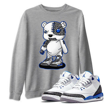 Jordan 3 Racer Blue Sneaker Match Tees Cyborg Bear Sneaker Tees Jordan 3 Racer Blue Sneaker Release Tees Unisex Shirts