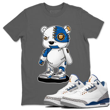 Air Jordan 3 Wizards Cyborg Bear Crew Neck Sneaker Tees Air Jordan 3 Wizards Sneaker T-Shirts Size Chart