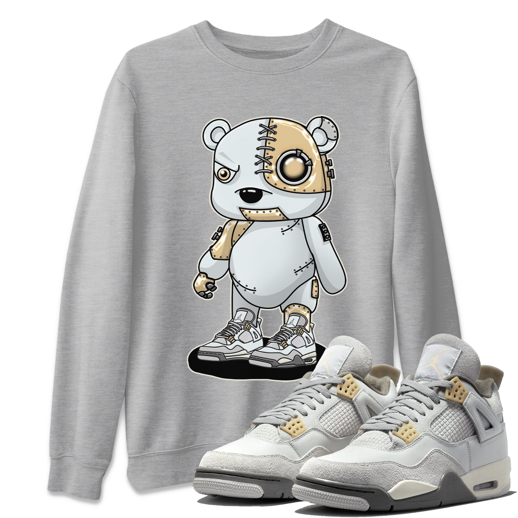 Jordan 4 Craft Sneaker Match Tees Cyborg Bear Sneaker Tees Jordan 4 Craft Sneaker Release Tees Unisex Shirts