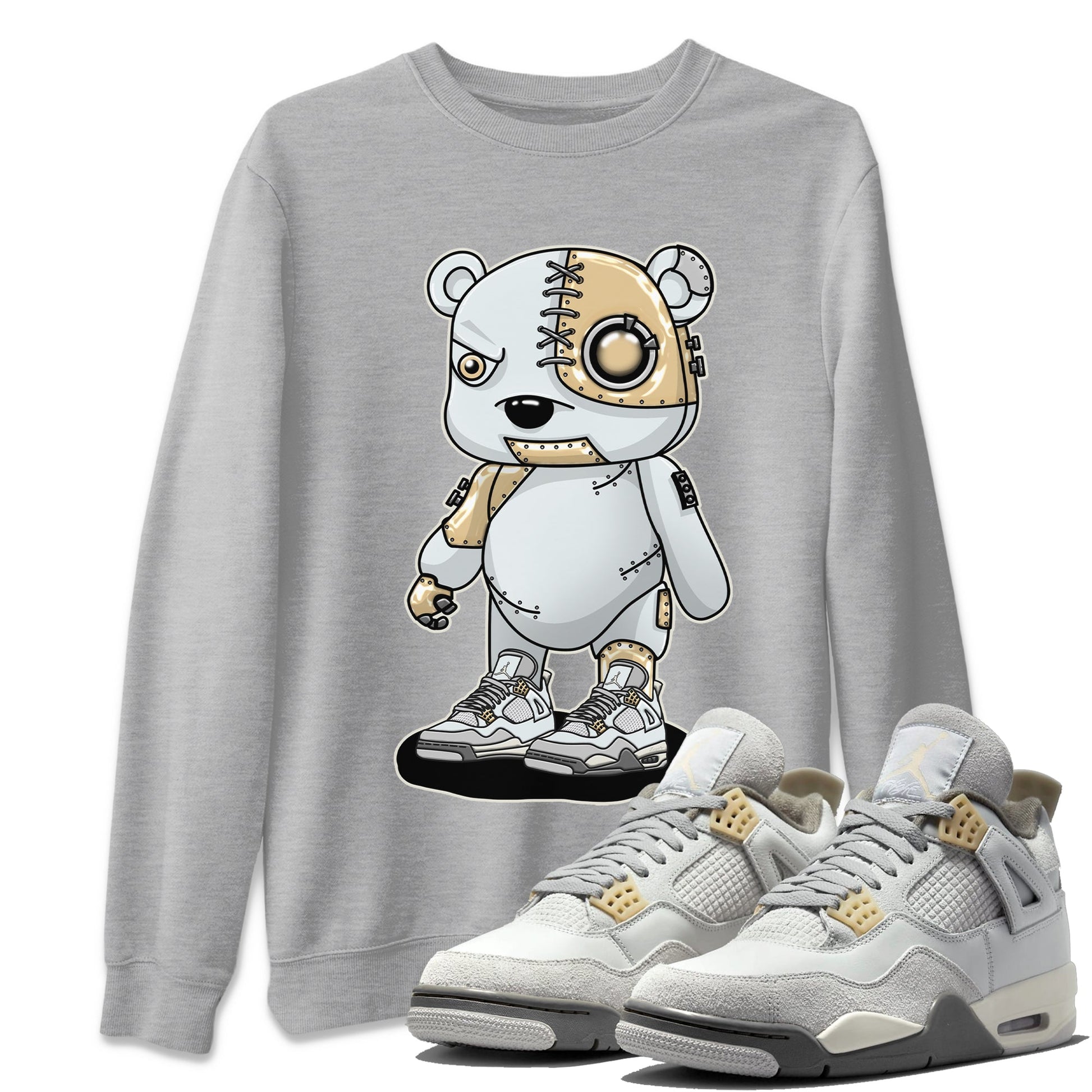 Jordan 4 Craft Sneaker Match Tees Cyborg Bear Sneaker Tees Jordan 4 Craft Sneaker Release Tees Unisex Shirts