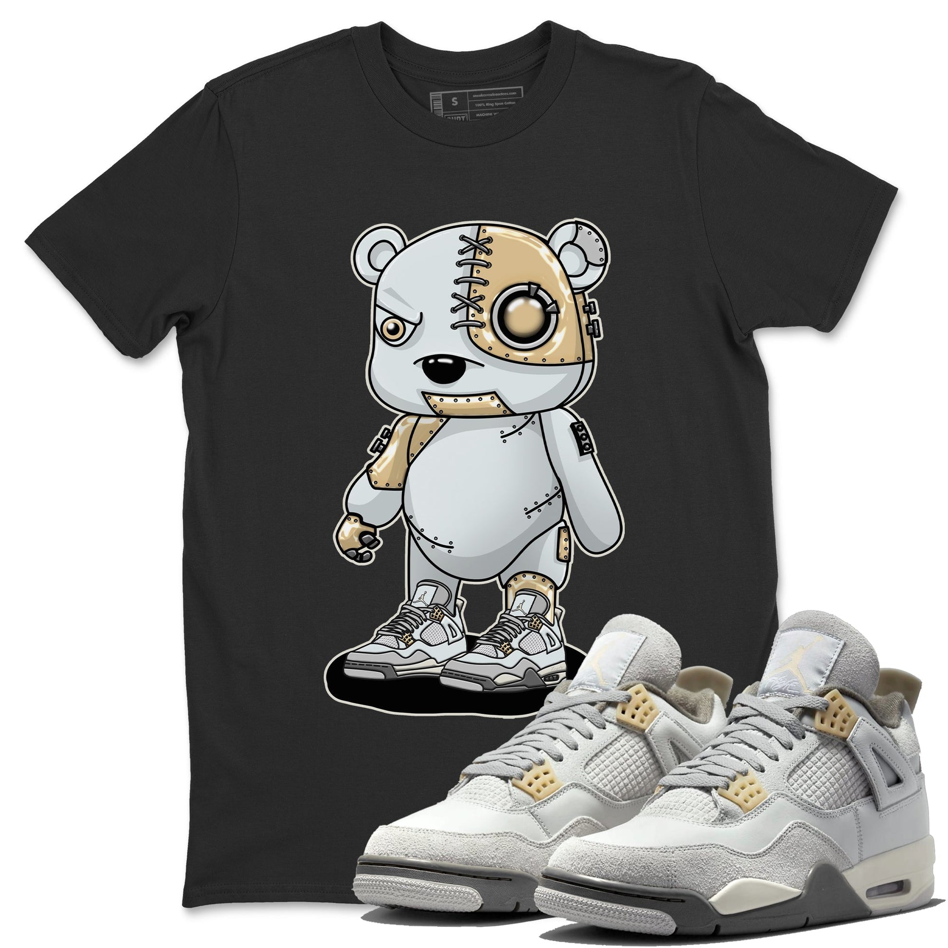 Jordan 4 Craft Sneaker Match Tees Cyborg Bear Sneaker Tees Jordan 4 Craft Sneaker Release Tees Unisex Shirts