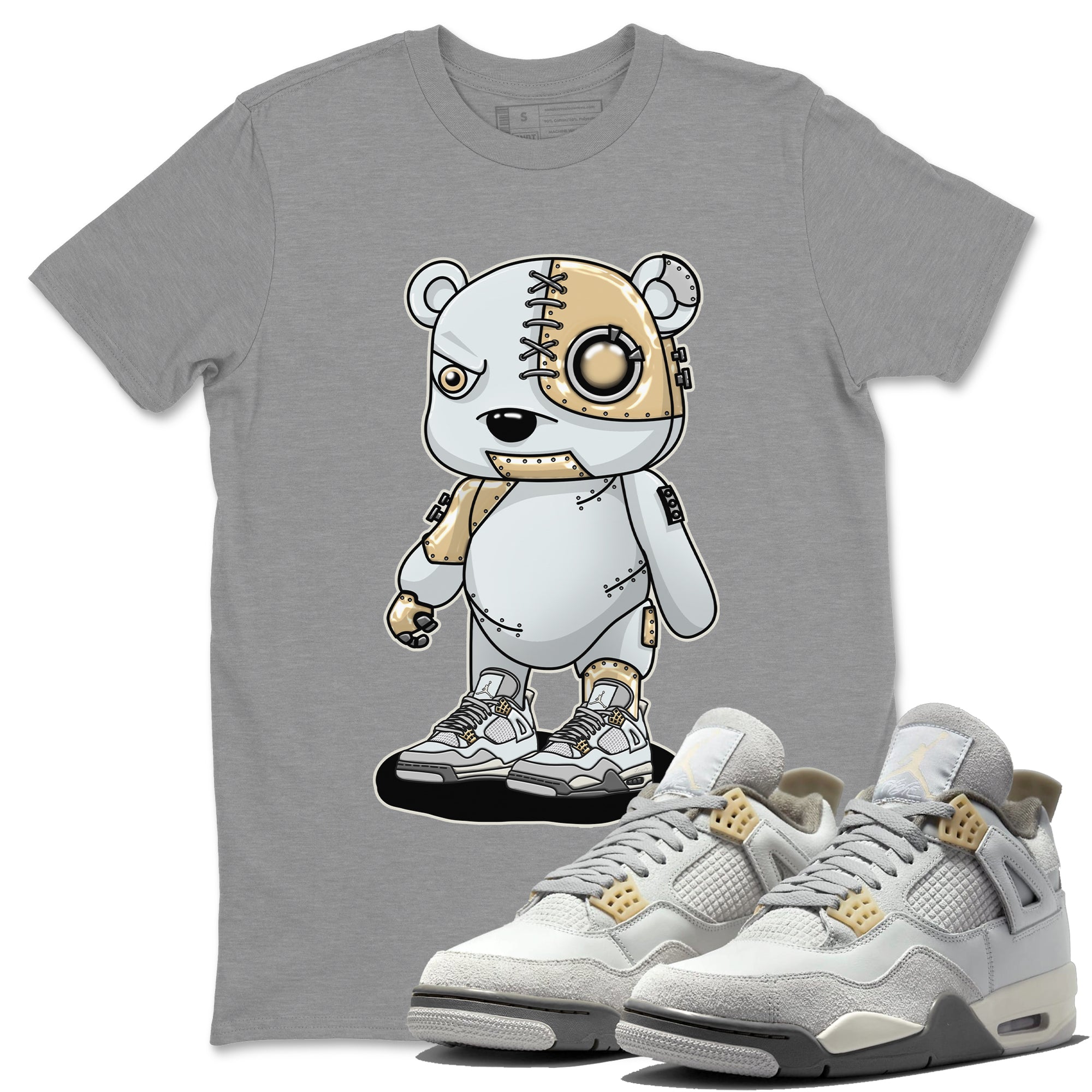 Jordan 4 Craft Sneaker Match Tees Cyborg Bear Sneaker Tees Jordan 4 Craft Sneaker Release Tees Unisex Shirts