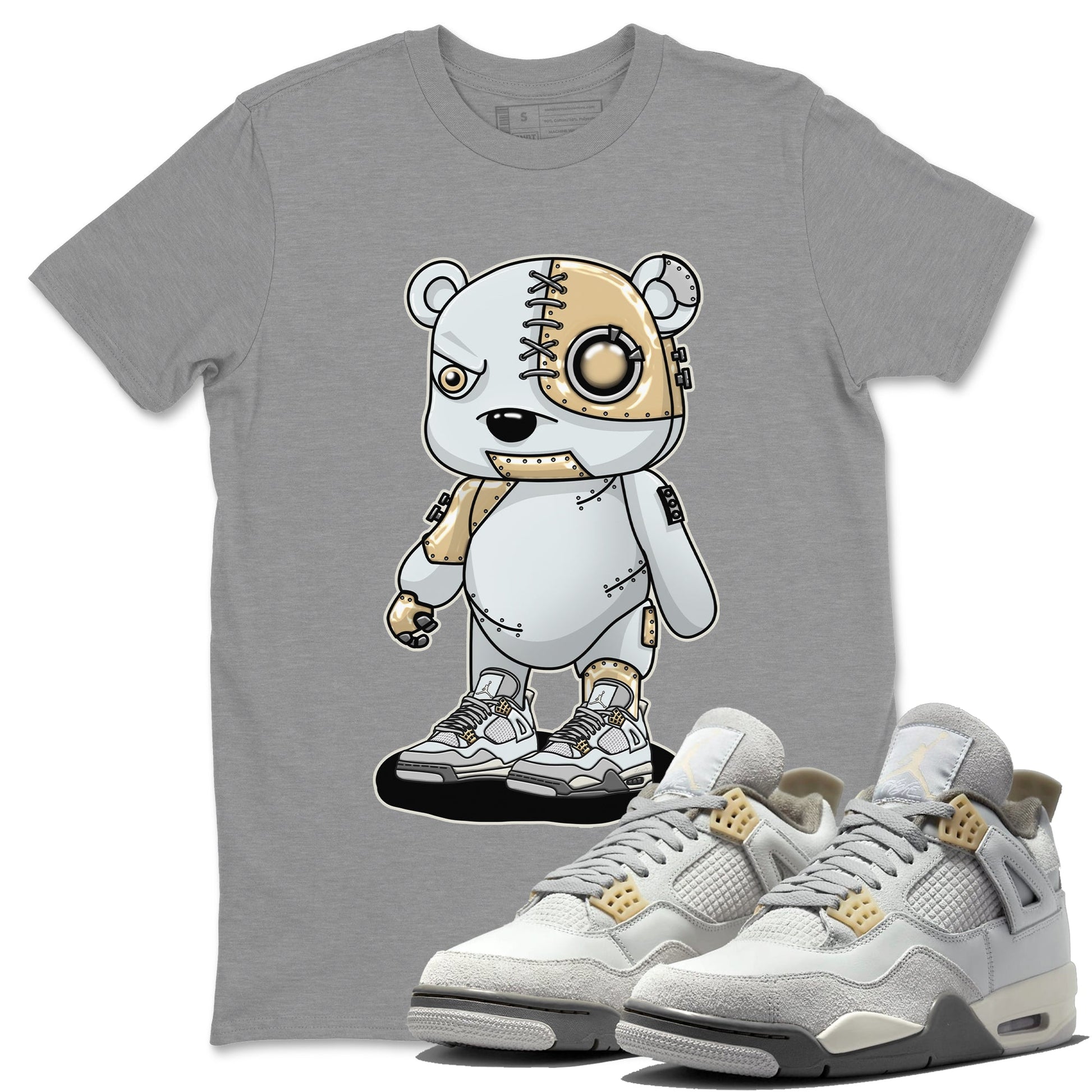 Jordan 4 Craft Sneaker Match Tees Cyborg Bear Sneaker Tees Jordan 4 Craft Sneaker Release Tees Unisex Shirts