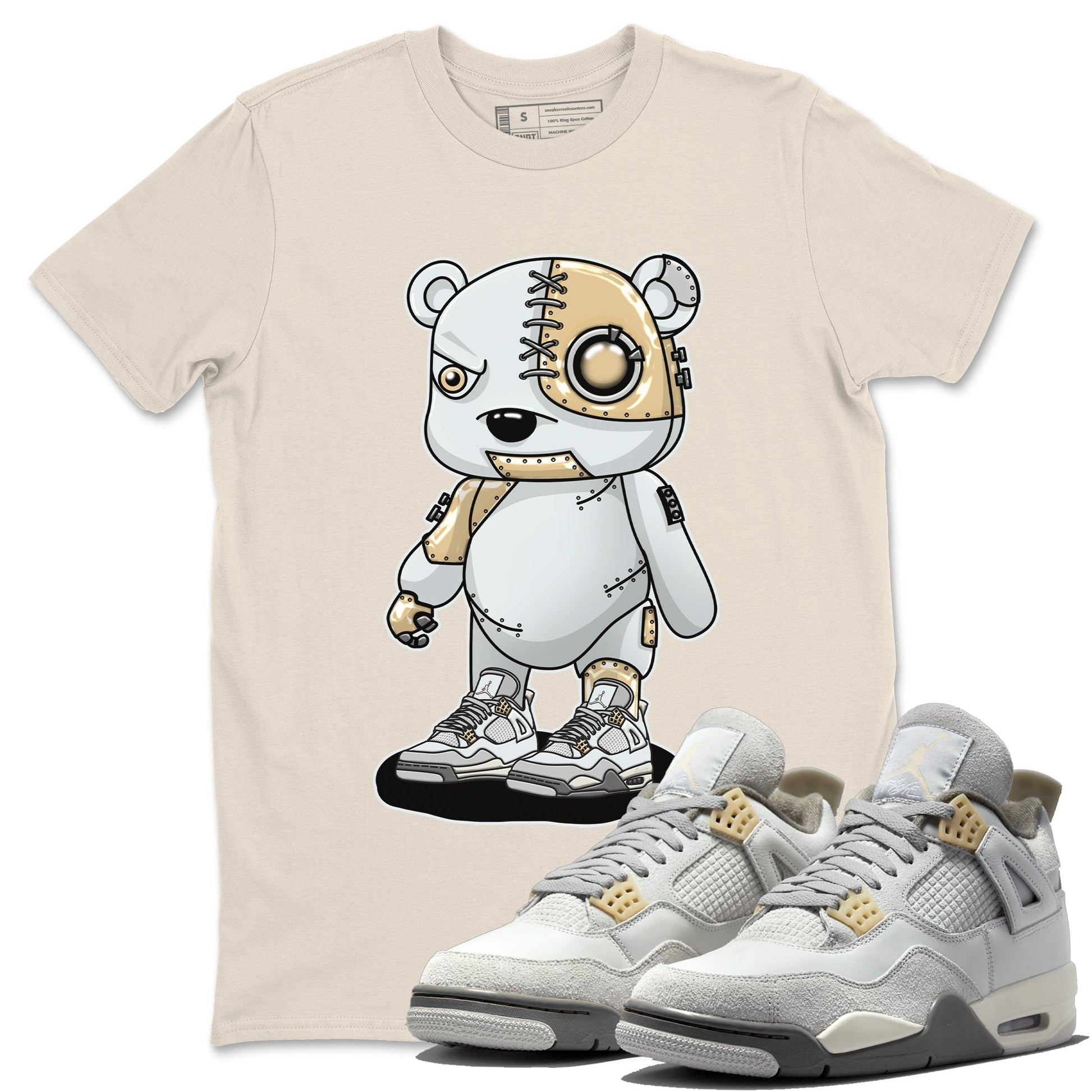 Jordan 4 Craft Sneaker Match Tees Cyborg Bear Sneaker Tees Jordan 4 Craft Sneaker Release Tees Unisex Shirts