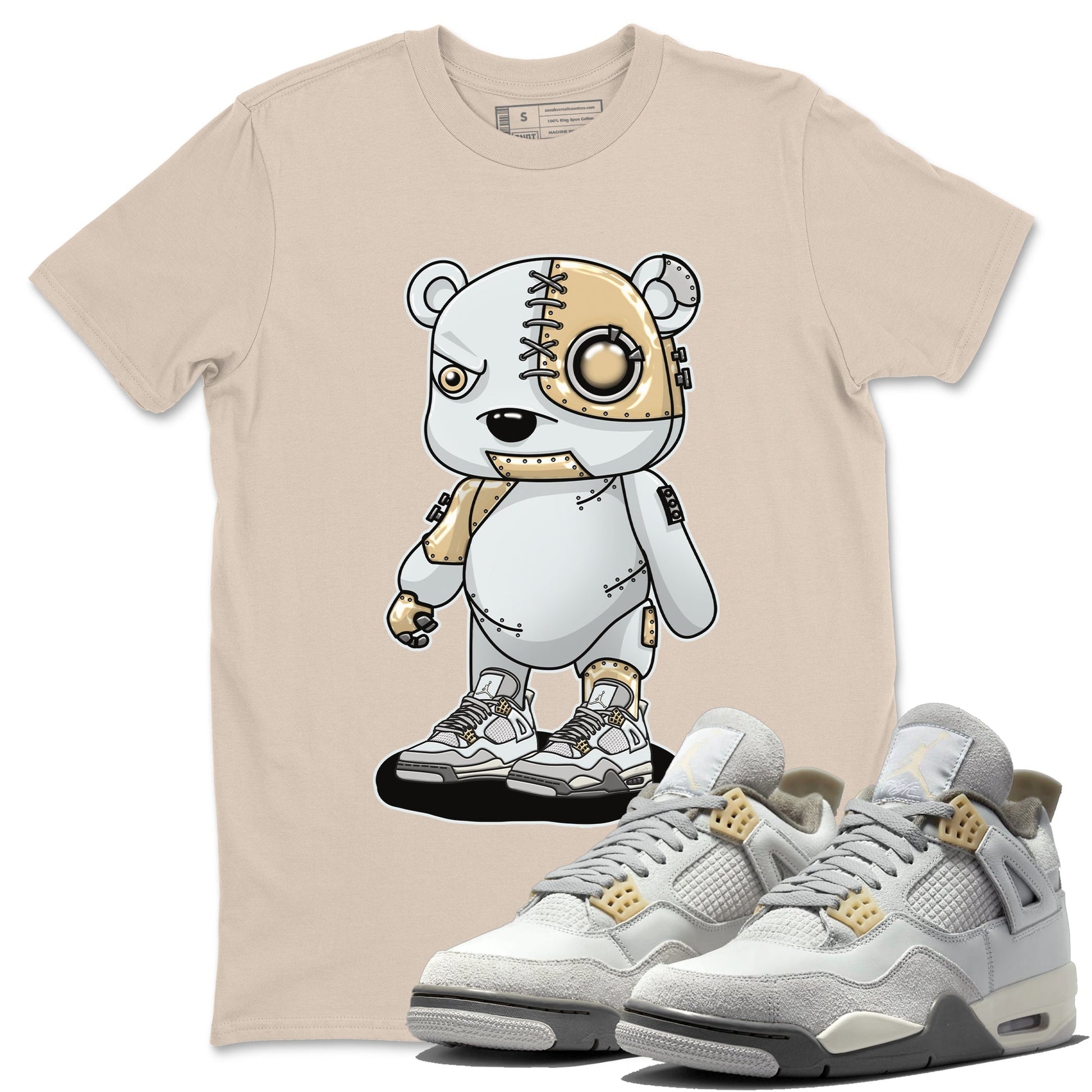 Jordan 4 Craft Sneaker Match Tees Cyborg Bear Sneaker Tees Jordan 4 Craft Sneaker Release Tees Unisex Shirts