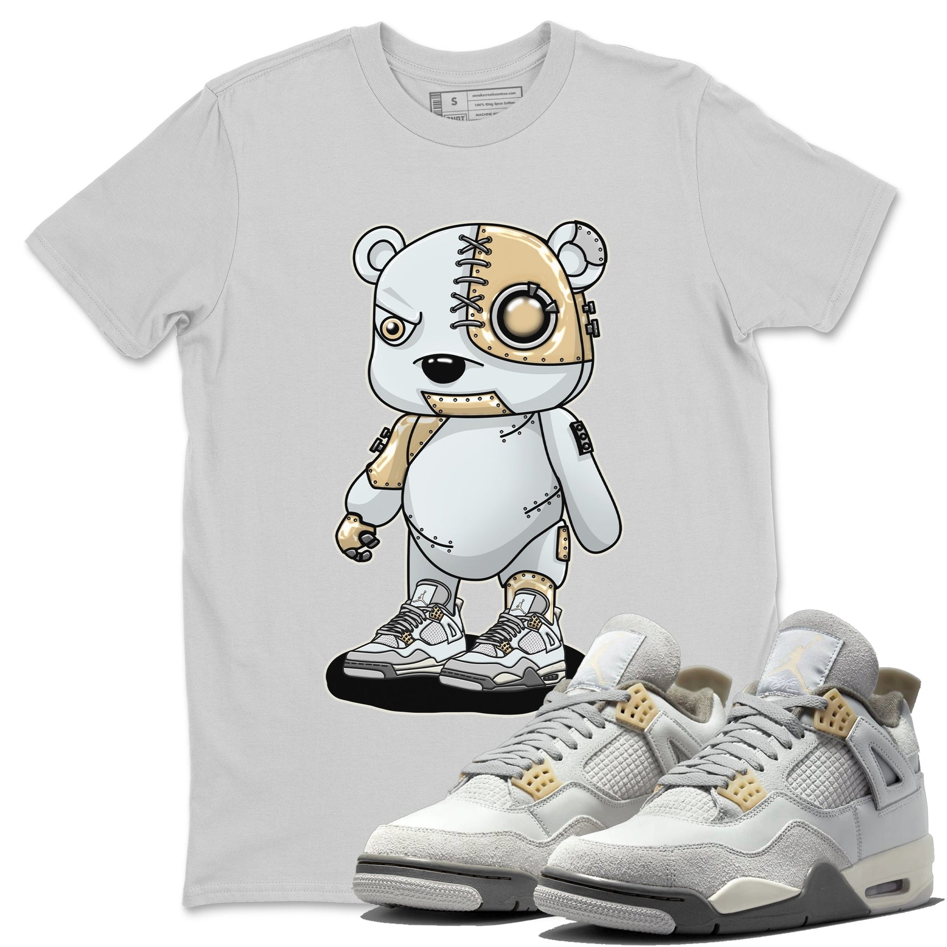 Jordan 4 Craft Sneaker Match Tees Cyborg Bear Sneaker Tees Jordan 4 Craft Sneaker Release Tees Unisex Shirts