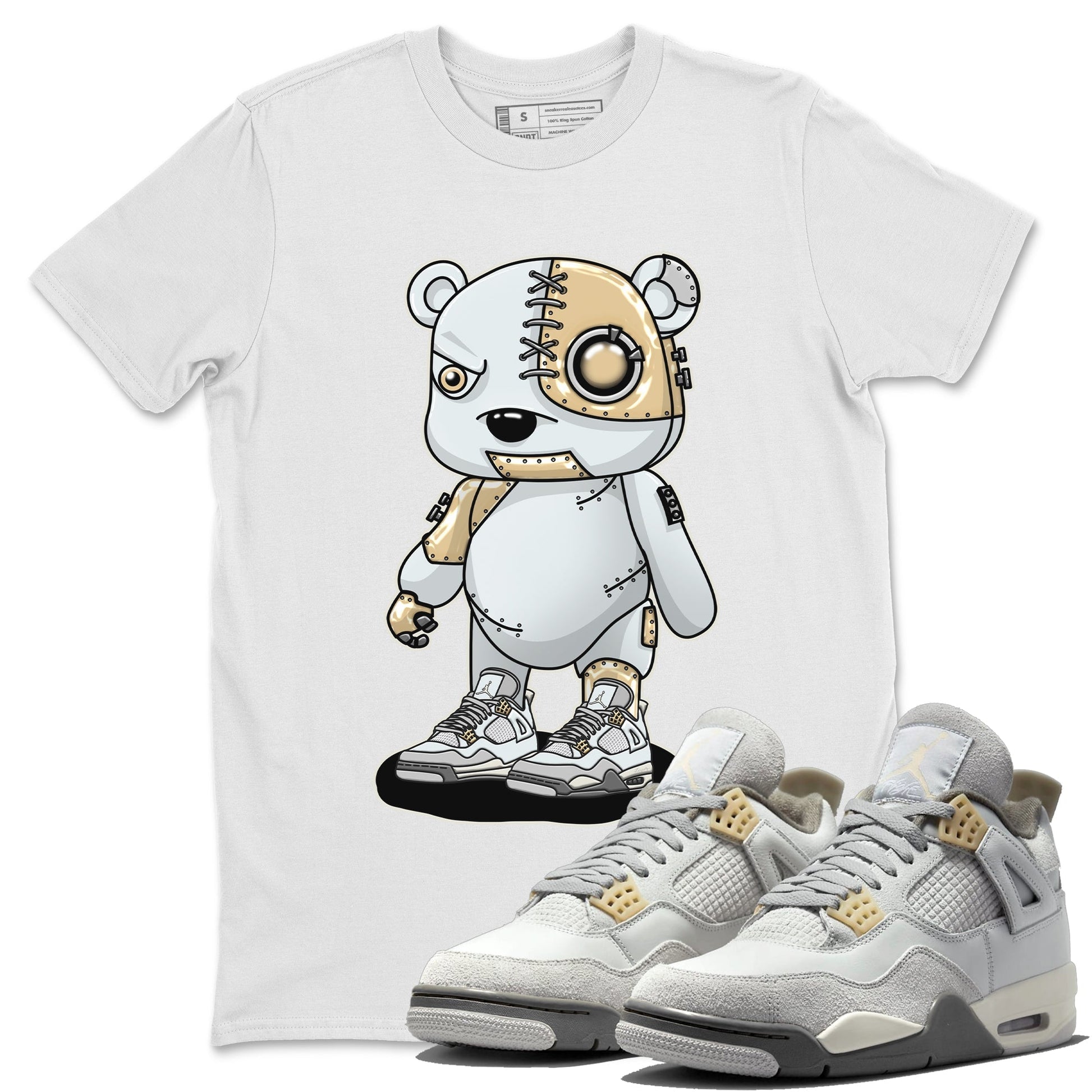 Jordan 4 Craft Sneaker Match Tees Cyborg Bear Sneaker Tees Jordan 4 Craft Sneaker Release Tees Unisex Shirts