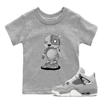 AJ4 Frozen Moments shirt to match jordans Cyborg Bear sneaker tees Crew Neck AJ4 Frozen Moments SNRT Sneaker Release Tees Baby Toddler Heather Grey 1 T-Shirt