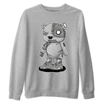 AJ4 Frozen Moments shirt to match jordans Cyborg Bear sneaker tees Crew Neck AJ4 Frozen Moments SNRT Sneaker Release Tees Unisex Casual Shirts Heather Grey 2 T-Shirt