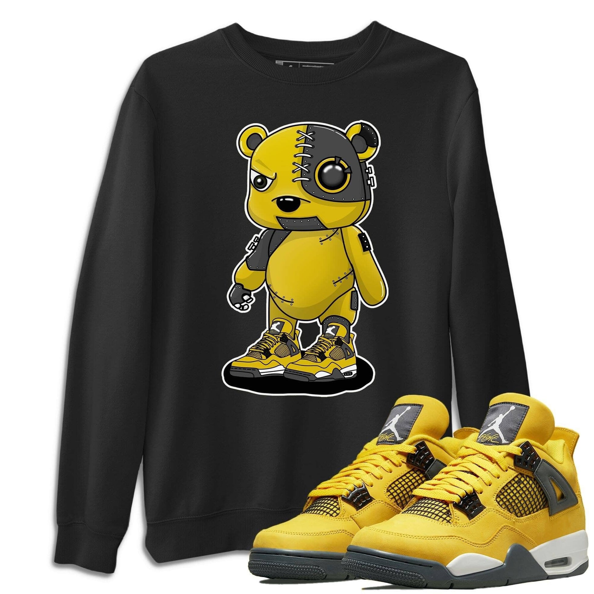 Jordan 4 Lightning Sneaker Match Tees Cyborg Bear Sneaker Tees Jordan 4 Lightning Sneaker Release Tees Unisex Shirts
