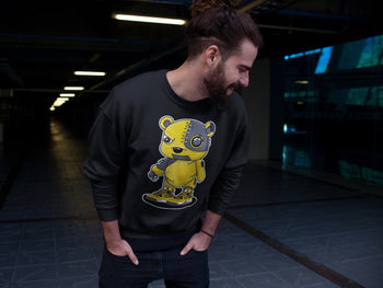 Jordan 4 Lightning Sneaker Match Tees Cyborg Bear Sneaker Tees Jordan 4 Lightning Sneaker Release Tees Unisex Shirts