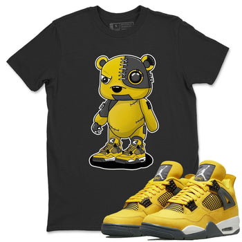 Jordan 4 Lightning Sneaker Match Tees Cyborg Bear Sneaker Tees Jordan 4 Lightning Sneaker Release Tees Unisex Shirts