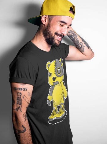 Jordan 4 Lightning Sneaker Match Tees Cyborg Bear Sneaker Tees Jordan 4 Lightning Sneaker Release Tees Unisex Shirts