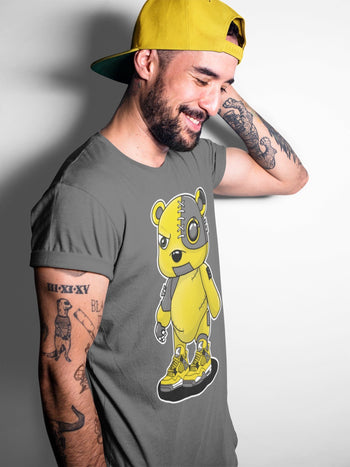 Jordan 4 Lightning Sneaker Match Tees Cyborg Bear Sneaker Tees Jordan 4 Lightning Sneaker Release Tees Unisex Shirts