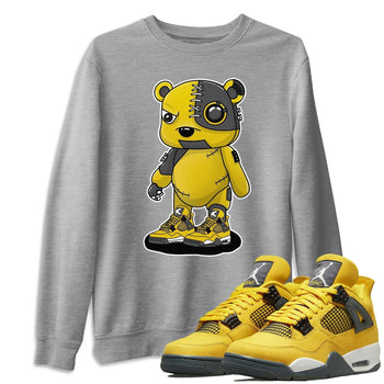 Jordan 4 Lightning Sneaker Match Tees Cyborg Bear Sneaker Tees Jordan 4 Lightning Sneaker Release Tees Unisex Shirts