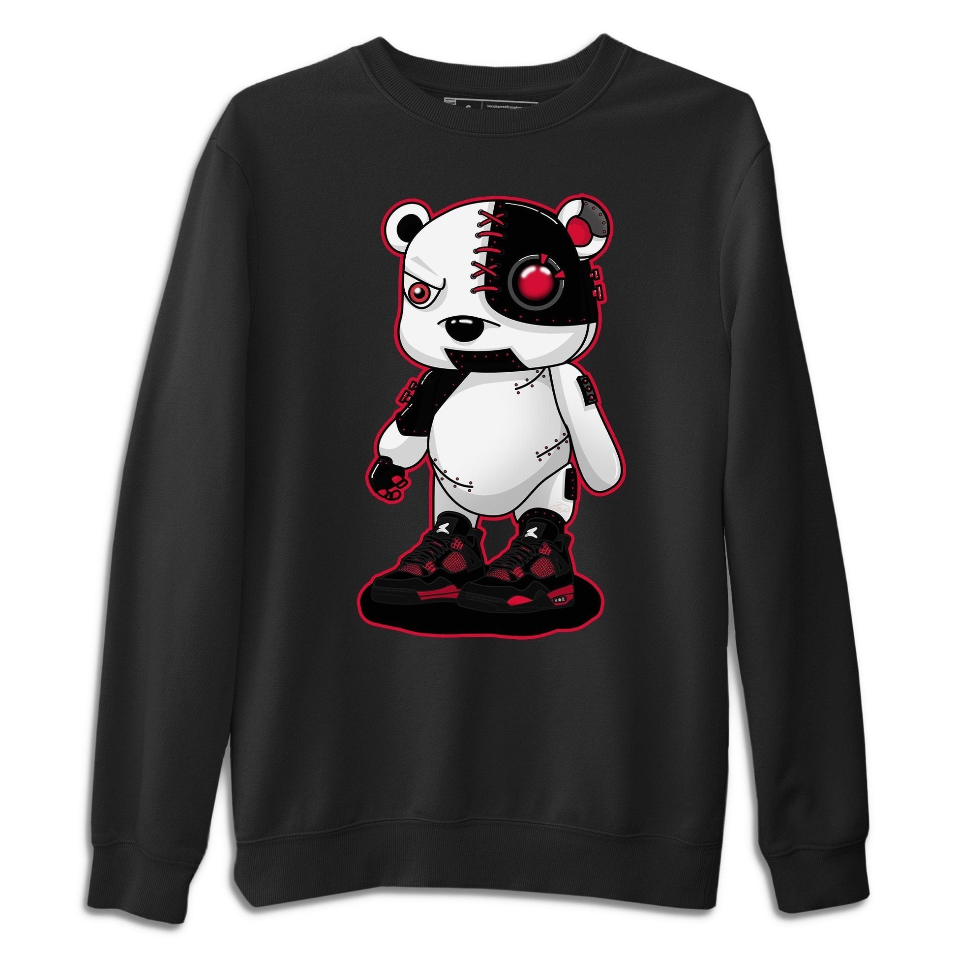Jordan 4 Red Thunder Sneaker Match Tees Cyborg Bear Sneaker Tees Jordan 4 Red Thunder Sneaker Release Tees Unisex Shirts